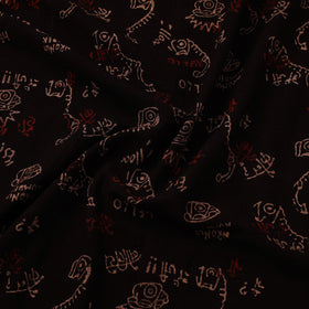 Natural dyed cotton bindaas hand fabric 01 - handcrafted