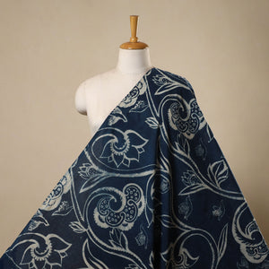 Natural dyed cotton bindaas hand fabric 09 - handcrafted