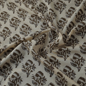 Natural dyed cotton hand block bagru print fabric 01