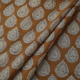 Natural dyed cotton hand block bagru print fabric 02
