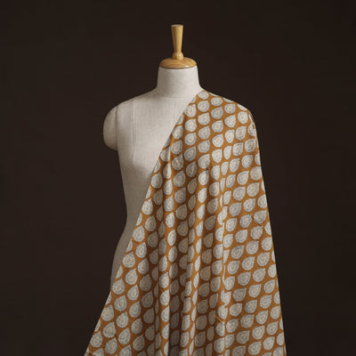 Natural dyed cotton hand block bagru print fabric 02