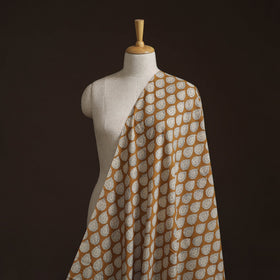 Natural dyed cotton hand block bagru print fabric 02