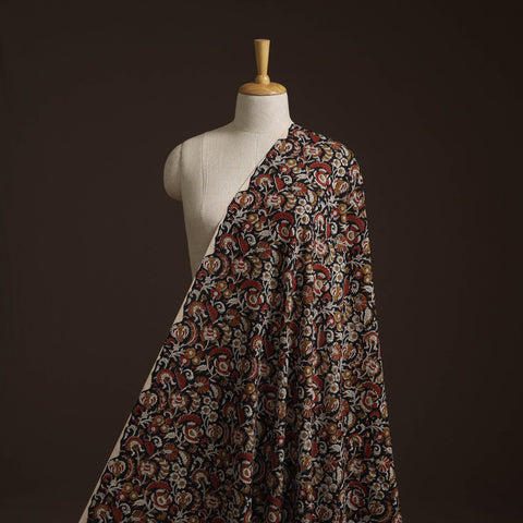 Natural dyed cotton hand block bagru print fabric 04