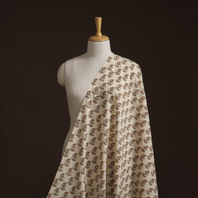 Natural dyed cotton hand block bagru print fabric 04