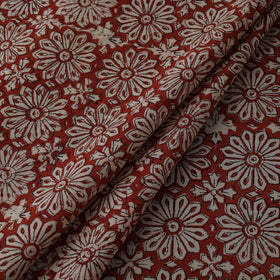 Natural dyed cotton hand block bagru print fabric 08