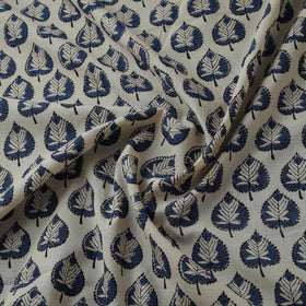 Natural dyed cotton hand block bagru print fabric 09