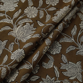 Natural dyed cotton hand block bagru print fabric 11