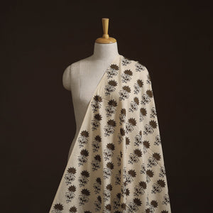 Natural dyed cotton hand block bagru print fabric 12
