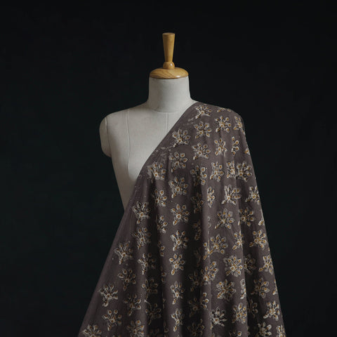 Natural dyed cotton hand block dabu bagru print fabric 06