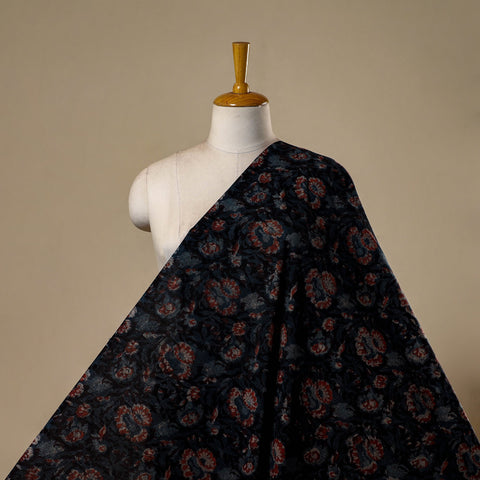 Natural dyed cotton hand jahota fabric 04 - handcrafted