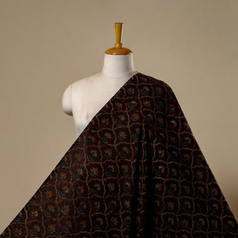 Natural dyed cotton hand jahota fabric 06 - handcrafted