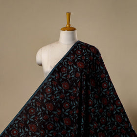 Natural dyed cotton hand jahota fabric 16 - handcrafted