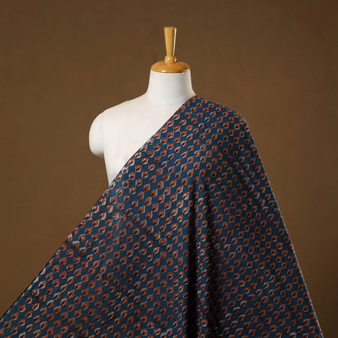 Natural dyed cotton hand pipad fabric 06 - handcrafted