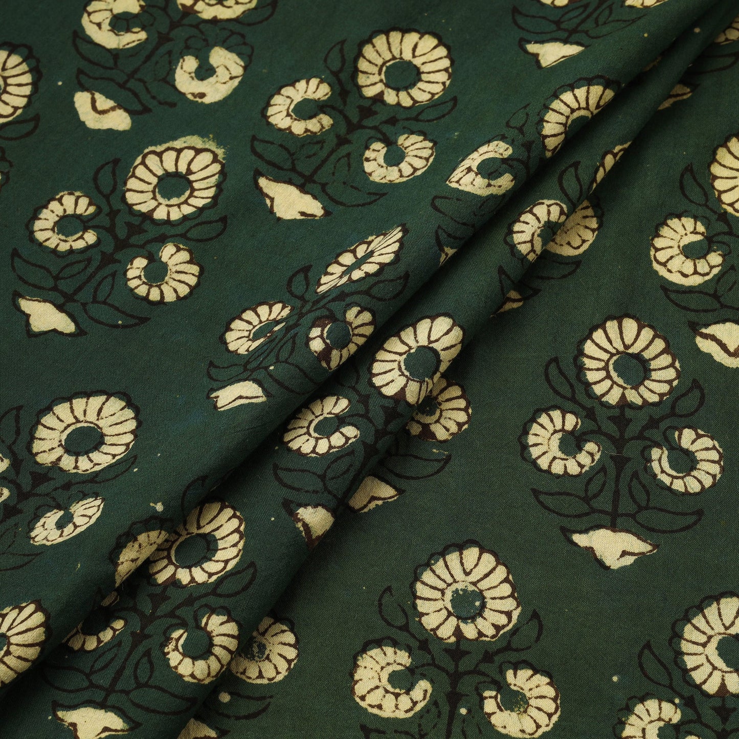 Natural dyed cotton hand pipad fabric 08 - handcrafted