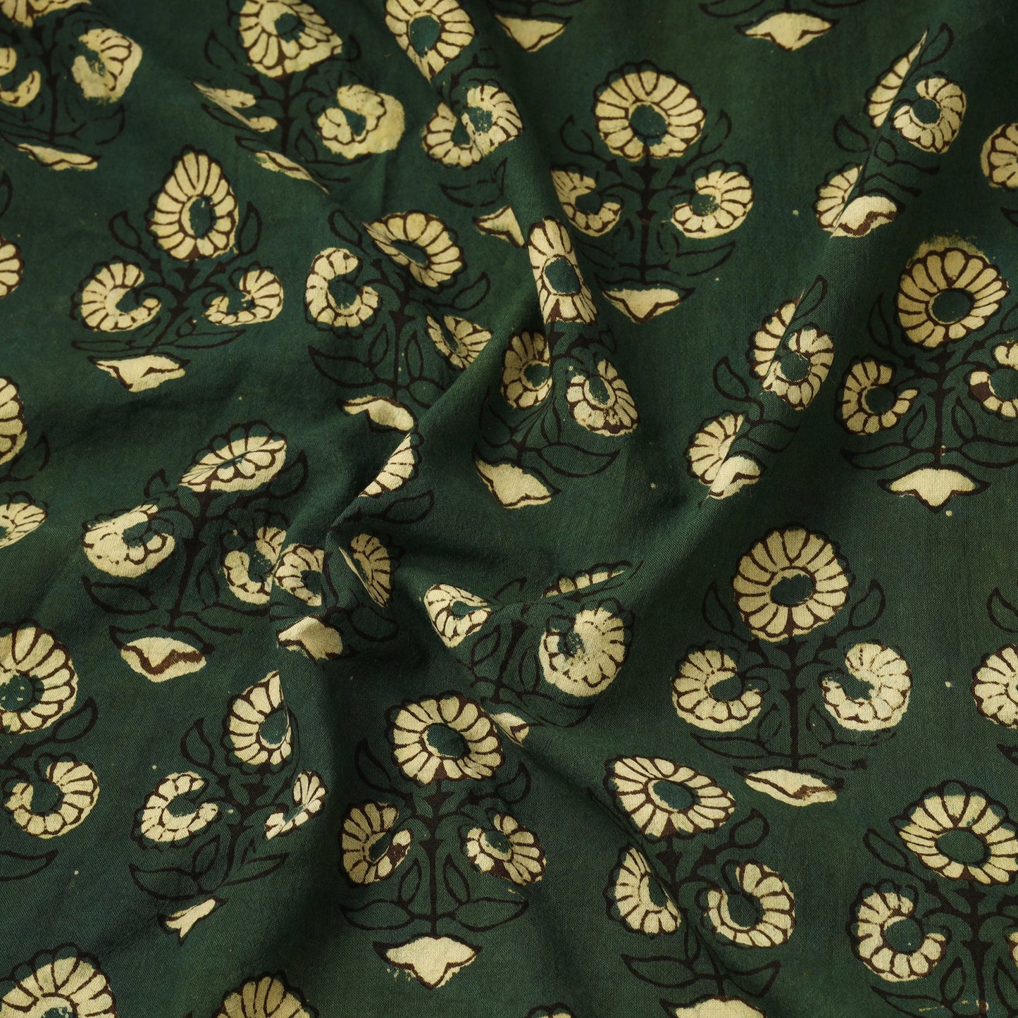 Natural dyed cotton hand pipad fabric 08 - handcrafted