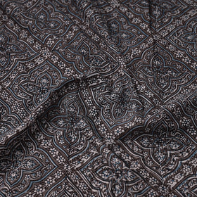  Natural Dyed Cotton Bagh Print Brown Fabric 