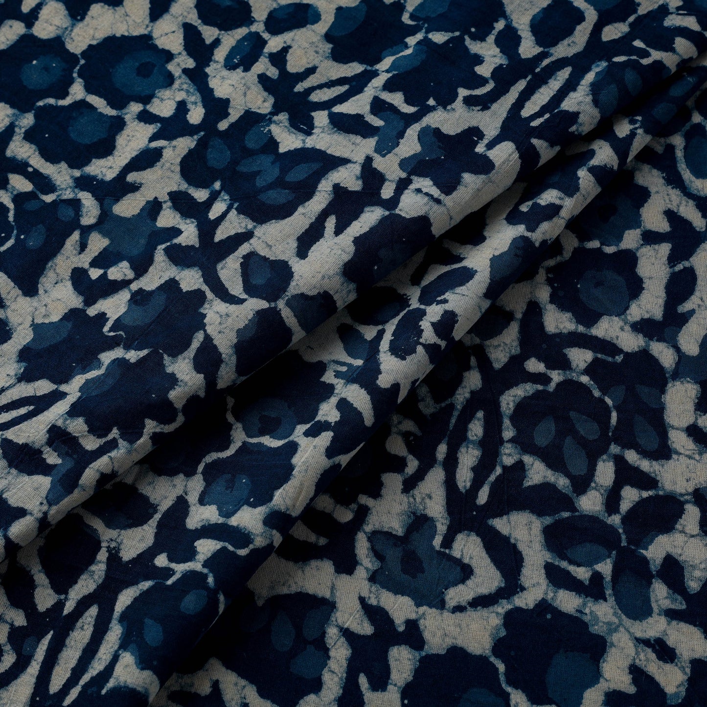 Natural dyed cotton indigo hand bagru dabu fabric 28