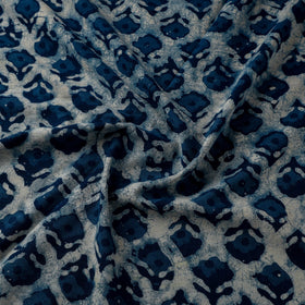 Natural dyed cotton indigo hand bagru dabu fabric 30