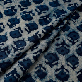 Natural dyed cotton indigo hand bagru dabu fabric 30