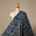 Natural dyed cotton indigo hand bagru dabu fabric 34