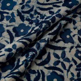 Natural dyed cotton indigo hand bagru dabu fabric 34