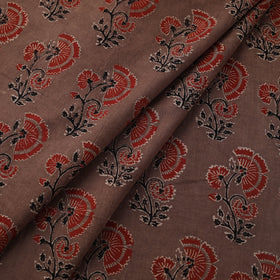 Natural dyed cotton kutch hand block ajrakh print fabric 03