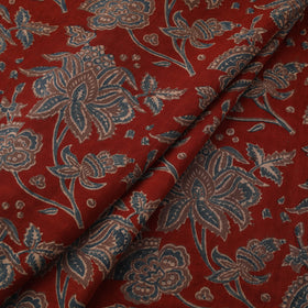 Natural dyed cotton kutch hand block ajrakh print fabric 06