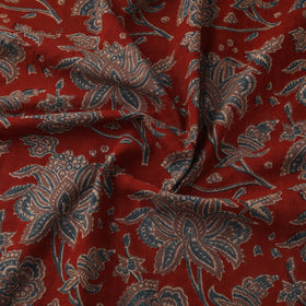 Natural dyed cotton kutch hand block ajrakh print fabric 06