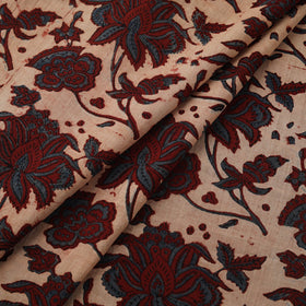 Natural dyed cotton kutch hand block ajrakh print fabric 07