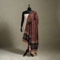 Natural Dyed Block Print Cotton Pedana Kalamkari Dupatta