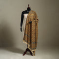 Natural Dyed Block Print Cotton Pedana Kalamkari Dupatta