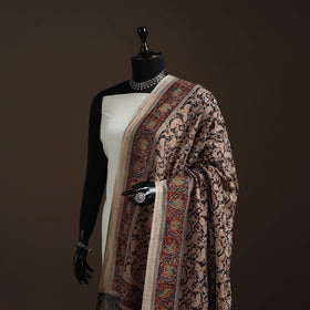 Natural dyed cotton pedana kalamkari dupatta 19