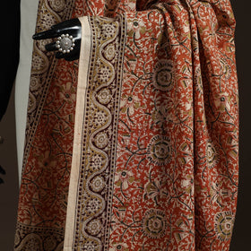 Natural dyed cotton pedana kalamkari dupatta 21