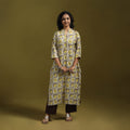 Natural dyed cotton straight kurta for women 07
