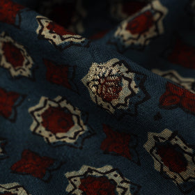 Natural dyed dola silk jacquard buti fabric 05 - handcrafted