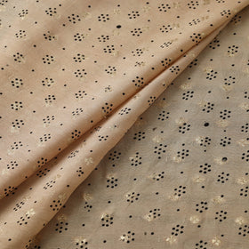 Natural dyed dola silk jacquard buti fabric 19 - handcrafted