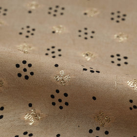 Natural dyed dola silk jacquard buti fabric 19 - handcrafted