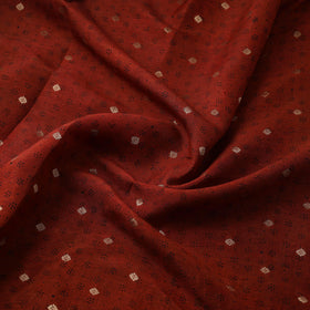 Natural dyed dola silk jacquard buti fabric 21 - handcrafted