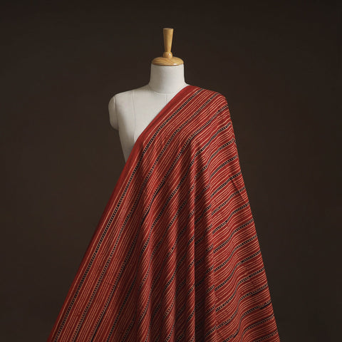 Natural dyed hand block cotton ajrakh print fabric 07