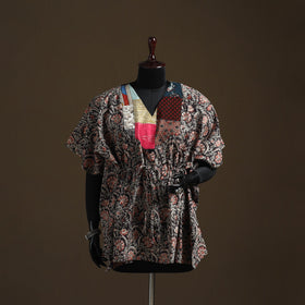 Natural dyed hand block kalamkari print patchwork cotton