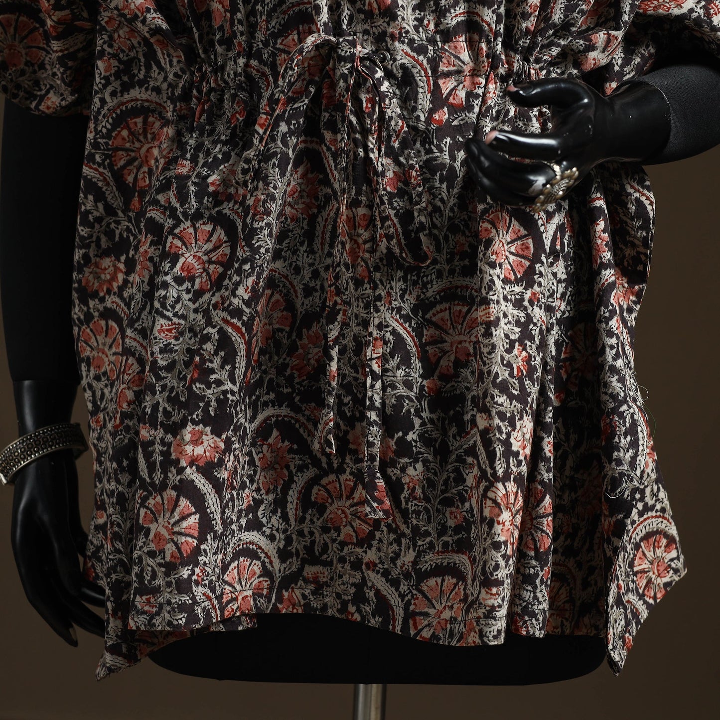 Natural dyed hand block kalamkari print patchwork cotton