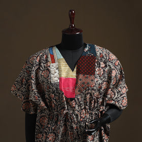 Natural dyed hand block kalamkari print patchwork cotton