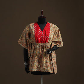 Natural dyed hand block kalamkari print patchwork cotton