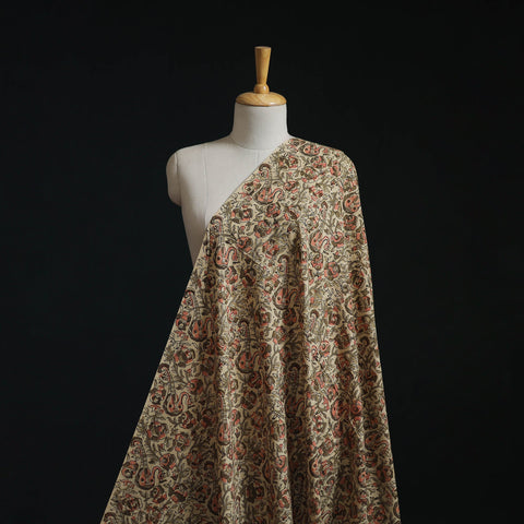 Natural dyed hand block print cotton kalamkari fabric 05