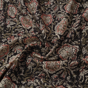 Natural dyed hand block print cotton kalamkari fabric 09