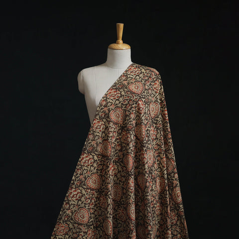 Natural dyed hand block print cotton kalamkari fabric 10