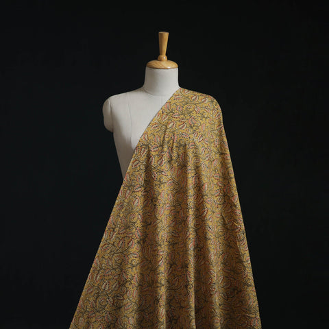 Natural dyed hand block print cotton kalamkari fabric 12