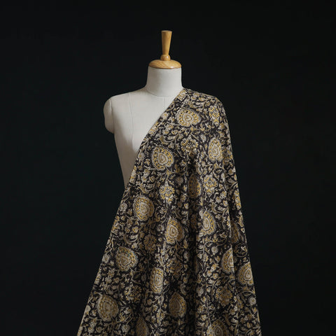 Natural dyed hand block print cotton kalamkari fabric 13