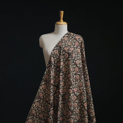 Natural dyed hand block print cotton kalamkari fabric 16