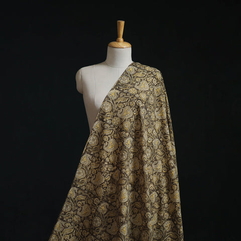 Natural dyed hand block print cotton kalamkari fabric 19